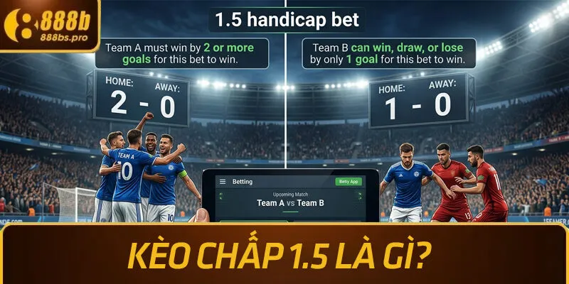 kèo chấp 1.5 là gì